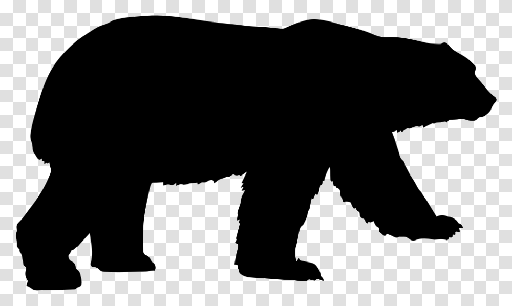 Polar Bear American Black Bear Clip Art Grizzly Bear Polar Bear Silhouette Vector, Mammal, Animal, Wildlife, Person Transparent Png