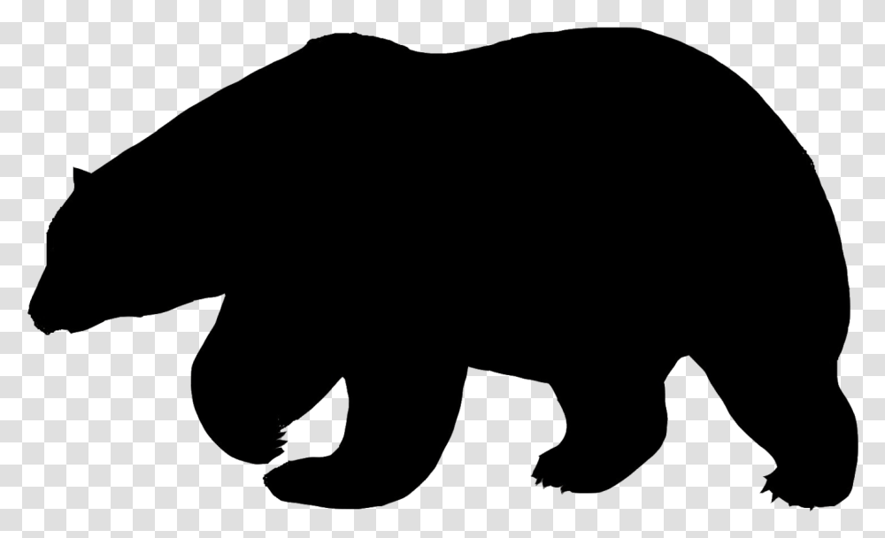 Polar Bear American Black Bear Silhouette Polar Bear Silhouette Free, Mammal, Animal, Cat Transparent Png