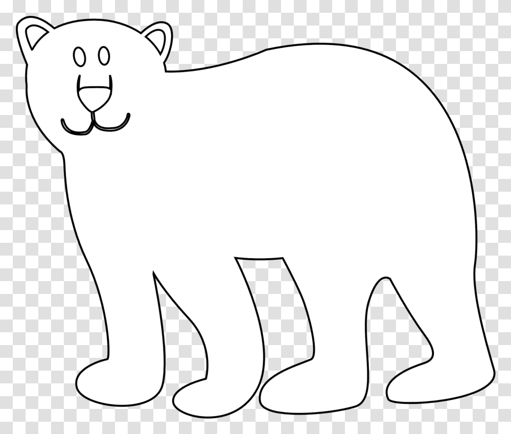 Polar Bear Black And White, Mammal, Animal, Wildlife, Cat Transparent Png