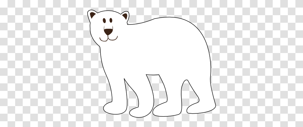 Polar Bear Clip Art Black And White Free Clipart, Mammal, Animal, Wildlife, Lesser Panda Transparent Png