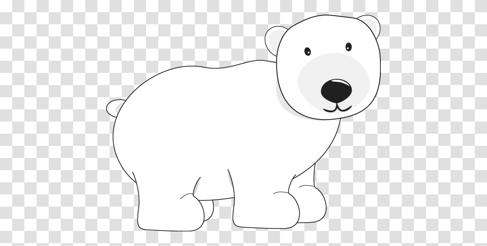 Polar Bear Clipart Black And White Clip Art Images, Mammal, Animal, Wildlife, Rodent Transparent Png