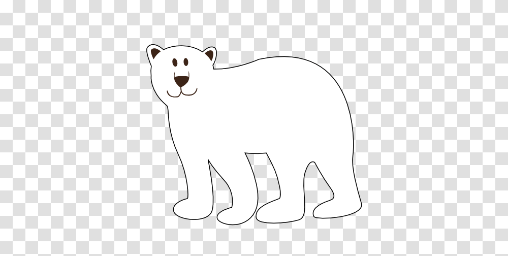 Polar Bear Clipart Black And White, Mammal, Animal, Wildlife Transparent Png