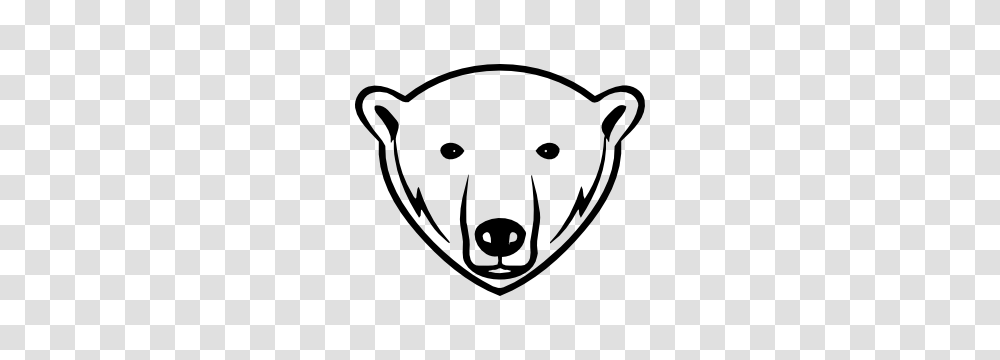 Polar Bear Face Sticker, Stencil, Logo, Trademark Transparent Png