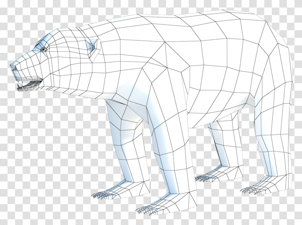 Polar Bear On Ice Clipart Dog, Mammal, Animal, Wildlife, Drawing Transparent Png