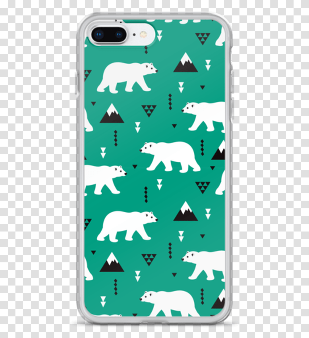 Polar Bear Pattern Iphone Case Mobile Phone Case, Electronics, Cell Phone, Mammal, Animal Transparent Png