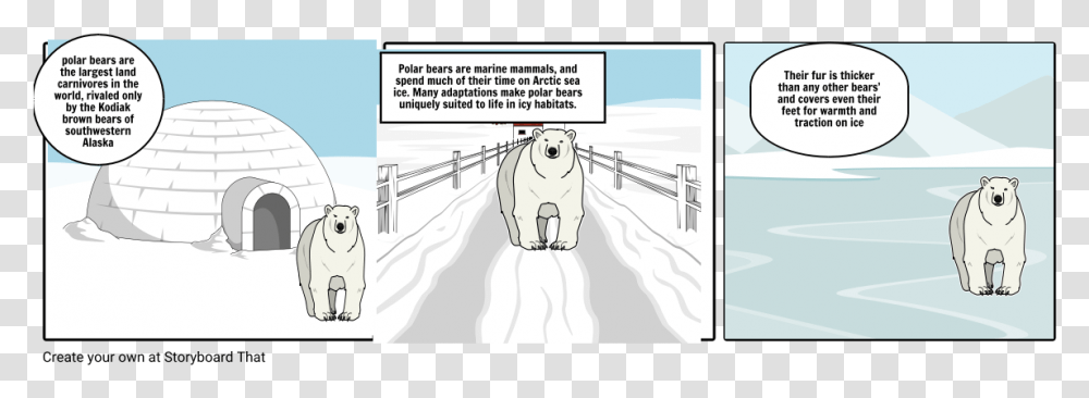 Polar Bear Storyboard Adaptations, Wildlife, Animal, Mammal, Horse Transparent Png