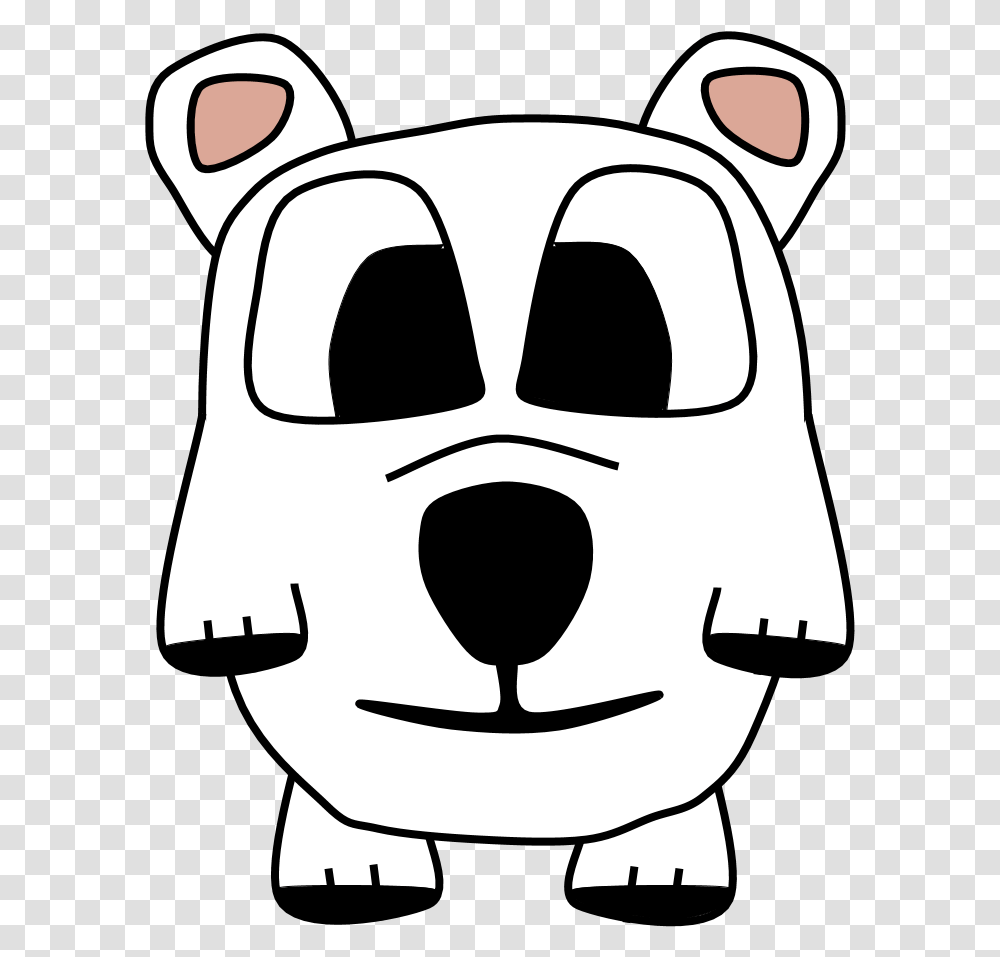 Polar Bears Big Eyes Cartoon Animal, Stencil, Performer, Mask, Head Transparent Png
