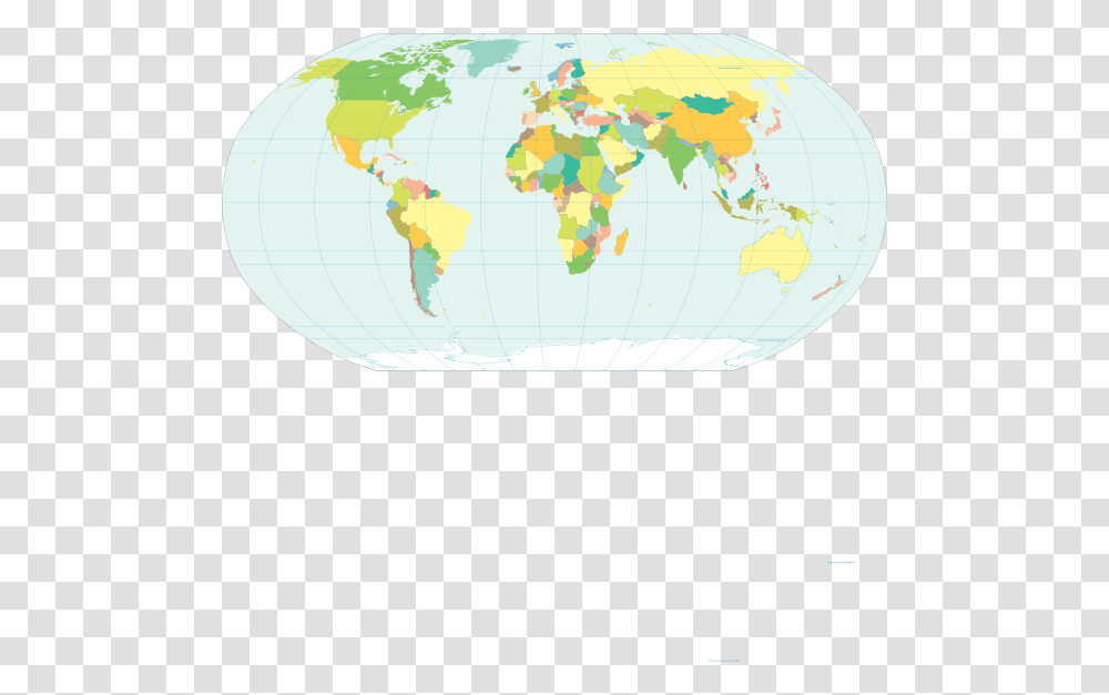 Polar Region On World Map, Diagram, Plot, Rug, Outer Space Transparent Png