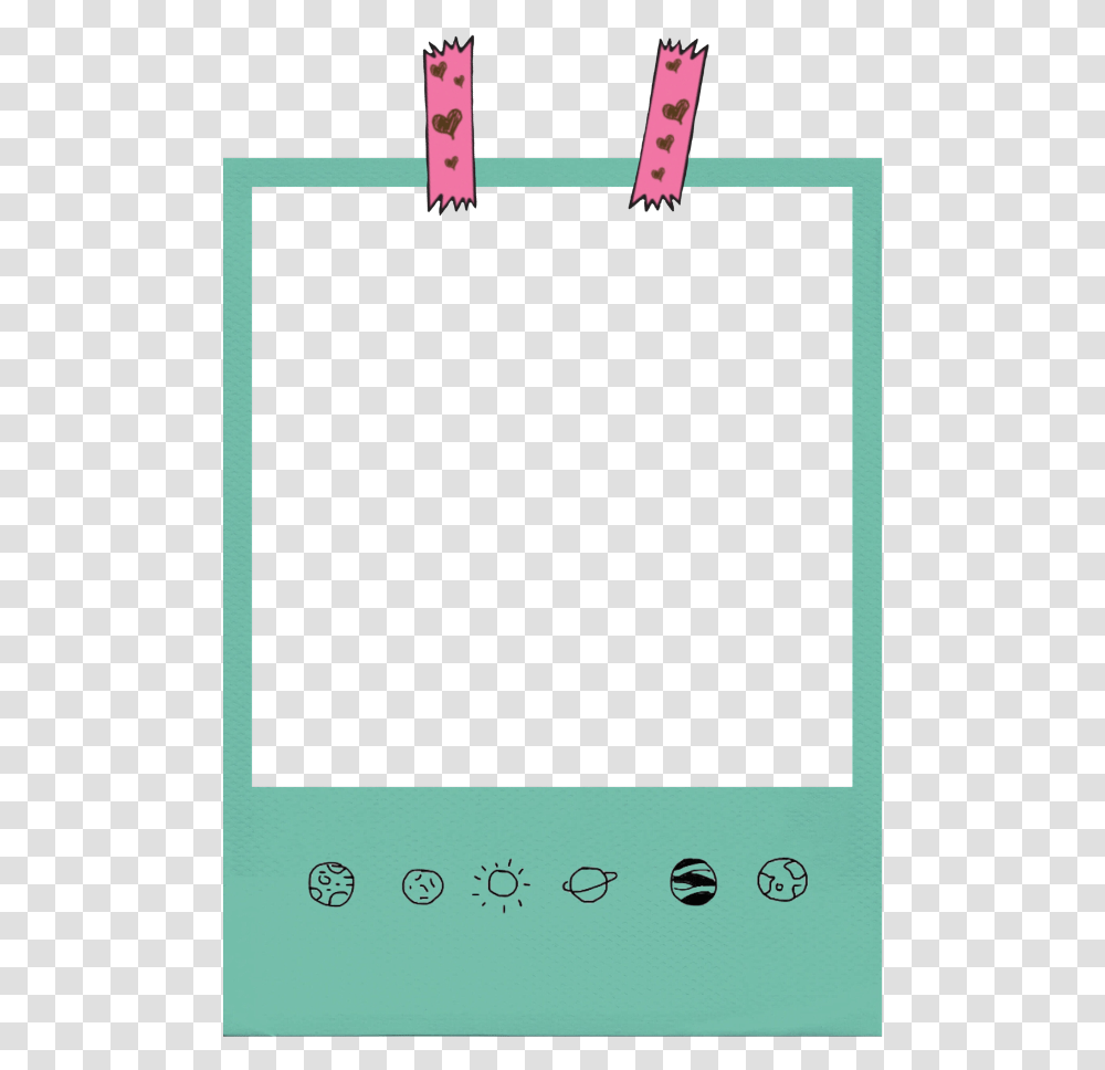 Polaroid Aesthetic Pastel Frame Pictureframe Clips Aesthetic Pastel Polaroid Frame, Electronics, Monitor, Screen Transparent Png