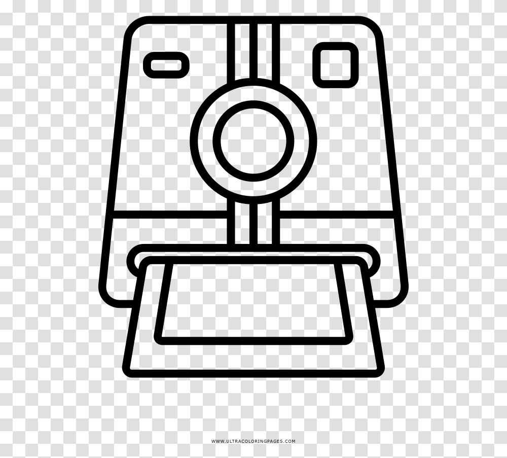 Polaroid Camera Coloring Page, Gray, World Of Warcraft Transparent Png
