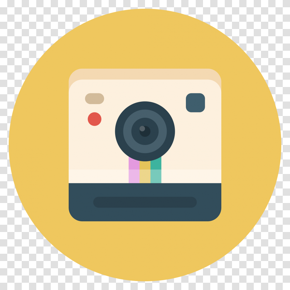 Polaroid, Camera, Electronics, Webcam, Disk Transparent Png