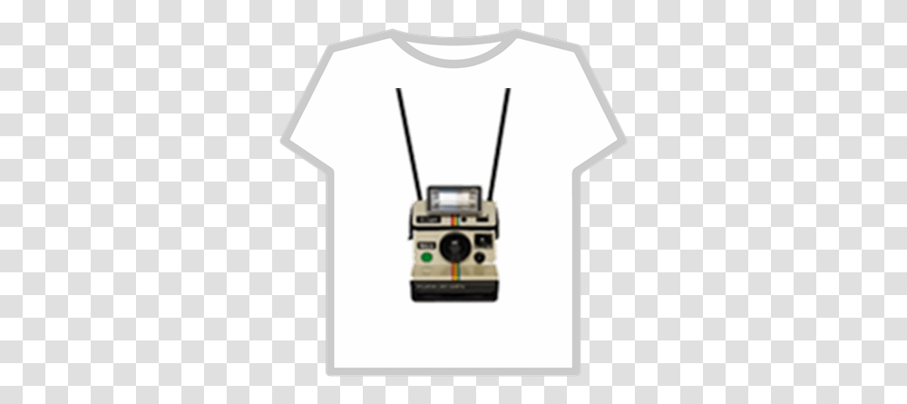 Polaroid Camera Roblox Rainbow Dominus T Shirt, Clothing, Apparel, T-Shirt, Electronics Transparent Png