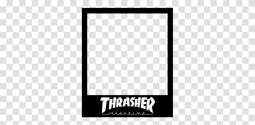 Polaroid Frame Thrasher Magazine, Logo, Trademark Transparent Png