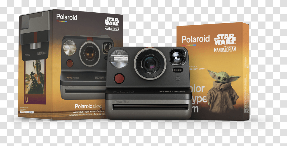 Polaroid Hopes The Force Is With New Mandalorian Polaroid Camera, Electronics, Digital Camera, Poster, Advertisement Transparent Png