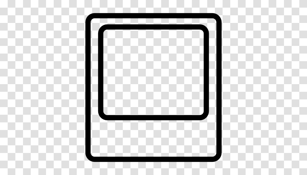 Polaroid Picture Icon Free Of Clean Line Set, Gray, World Of Warcraft Transparent Png