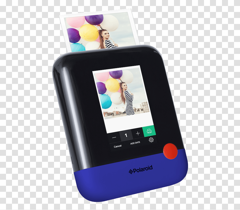 Polaroid Pop Instant Digital Polaroid Pop Print, Mobile Phone, Electronics, Cell Phone, Person Transparent Png