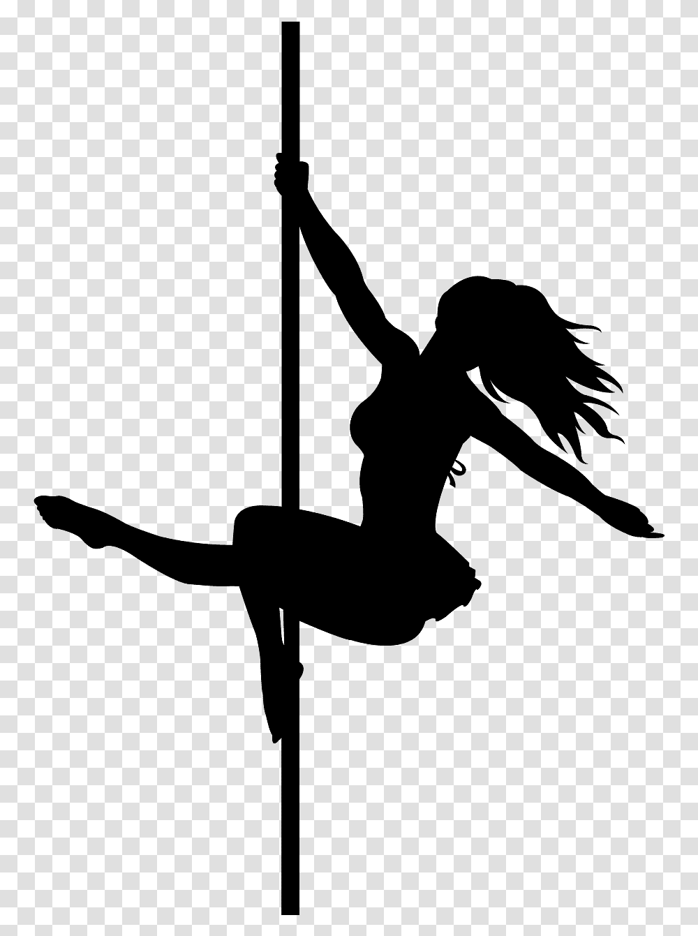 Pole Dance Silhouette Pink, Gray, World Of Warcraft Transparent Png