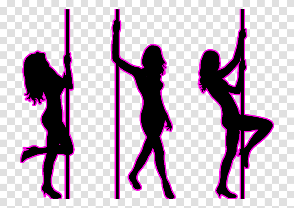 Pole Dance Silhouettes, Person, Pattern, People, Lighting Transparent Png