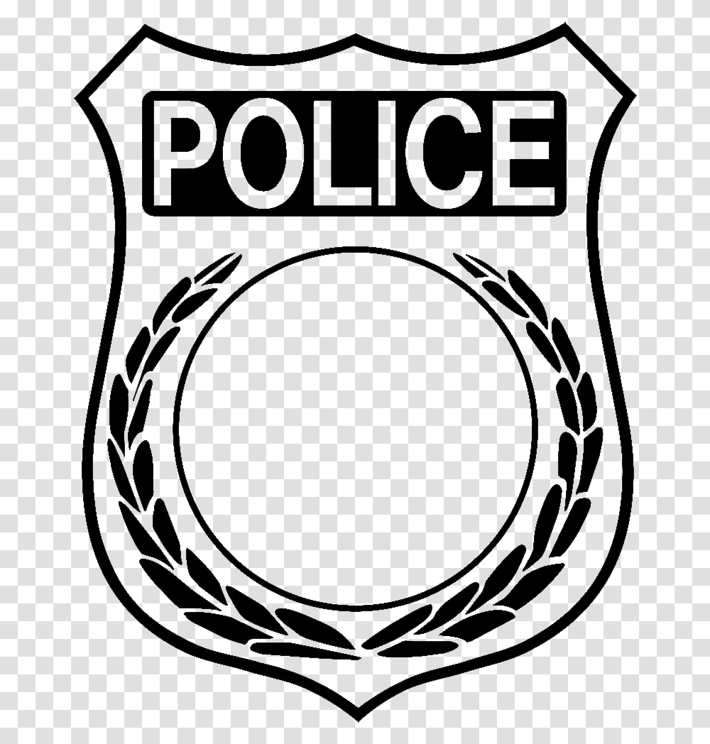 Police Badge Coloring Page, Electronics, Silhouette, Speaker Transparent Png