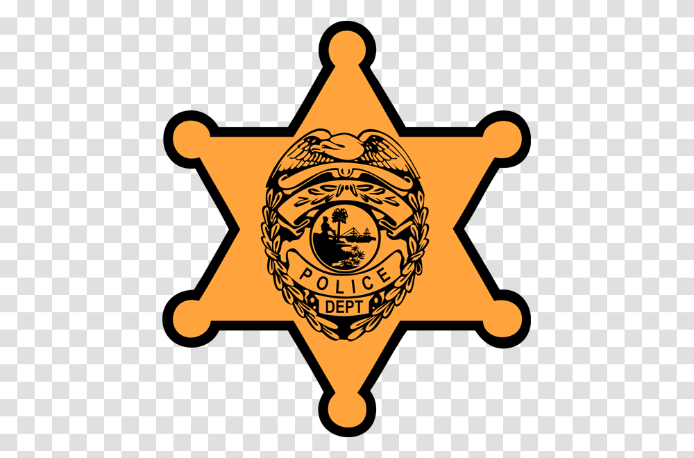 Police Badge, Logo, Trademark, Star Symbol Transparent Png