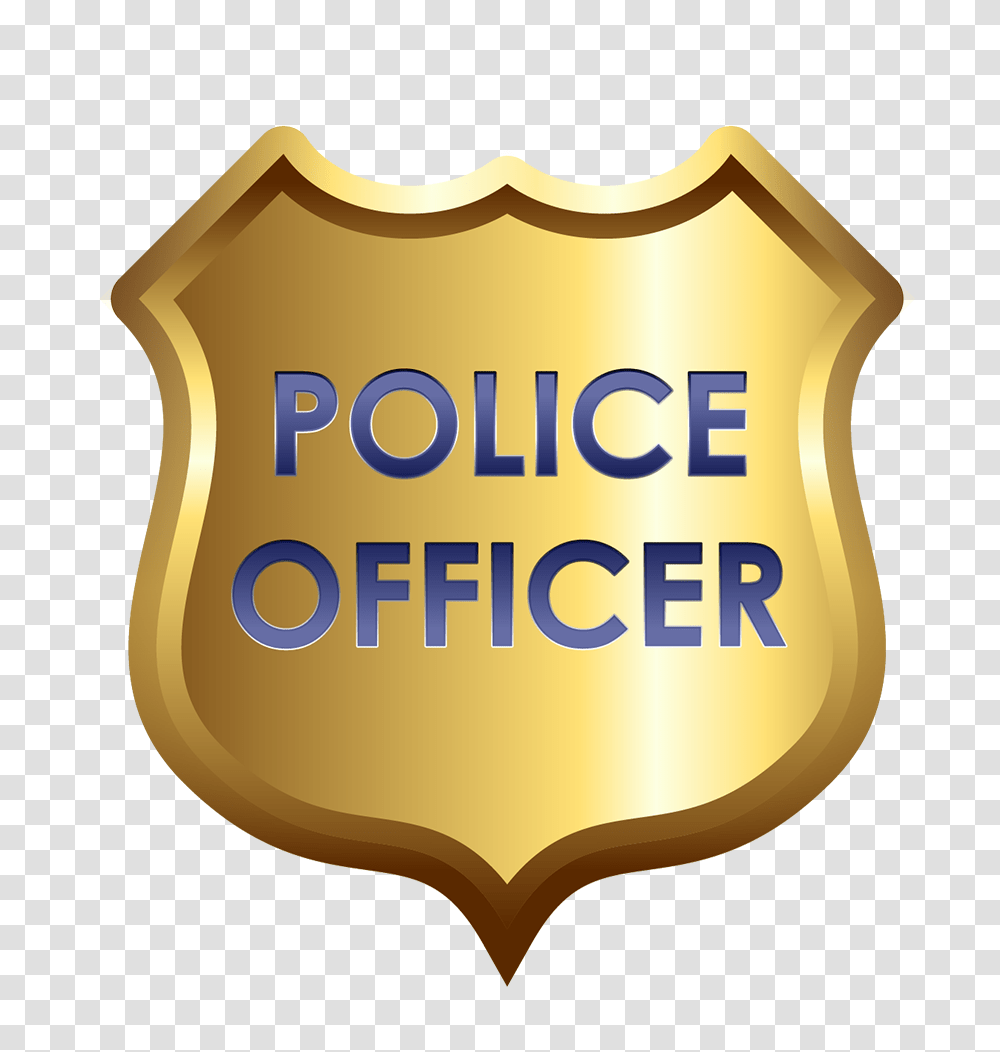 Police Badge, Gold, Trophy, Logo Transparent Png