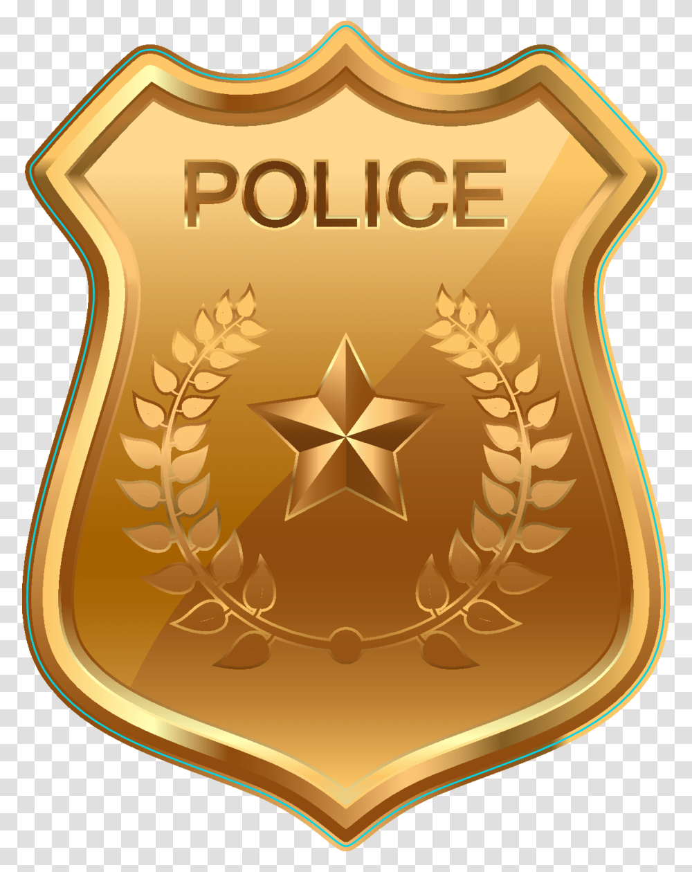 Police Badge, Logo, Trademark, Birthday Cake Transparent Png