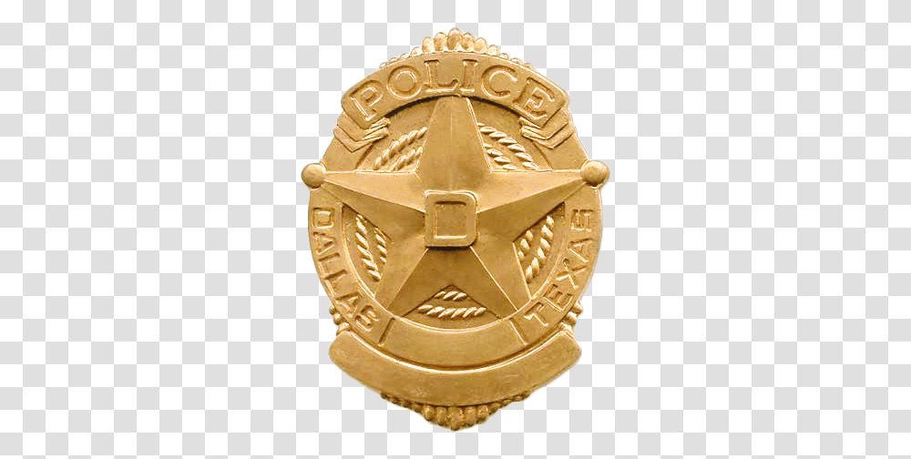 Police Badge, Logo, Trademark, Gold Transparent Png