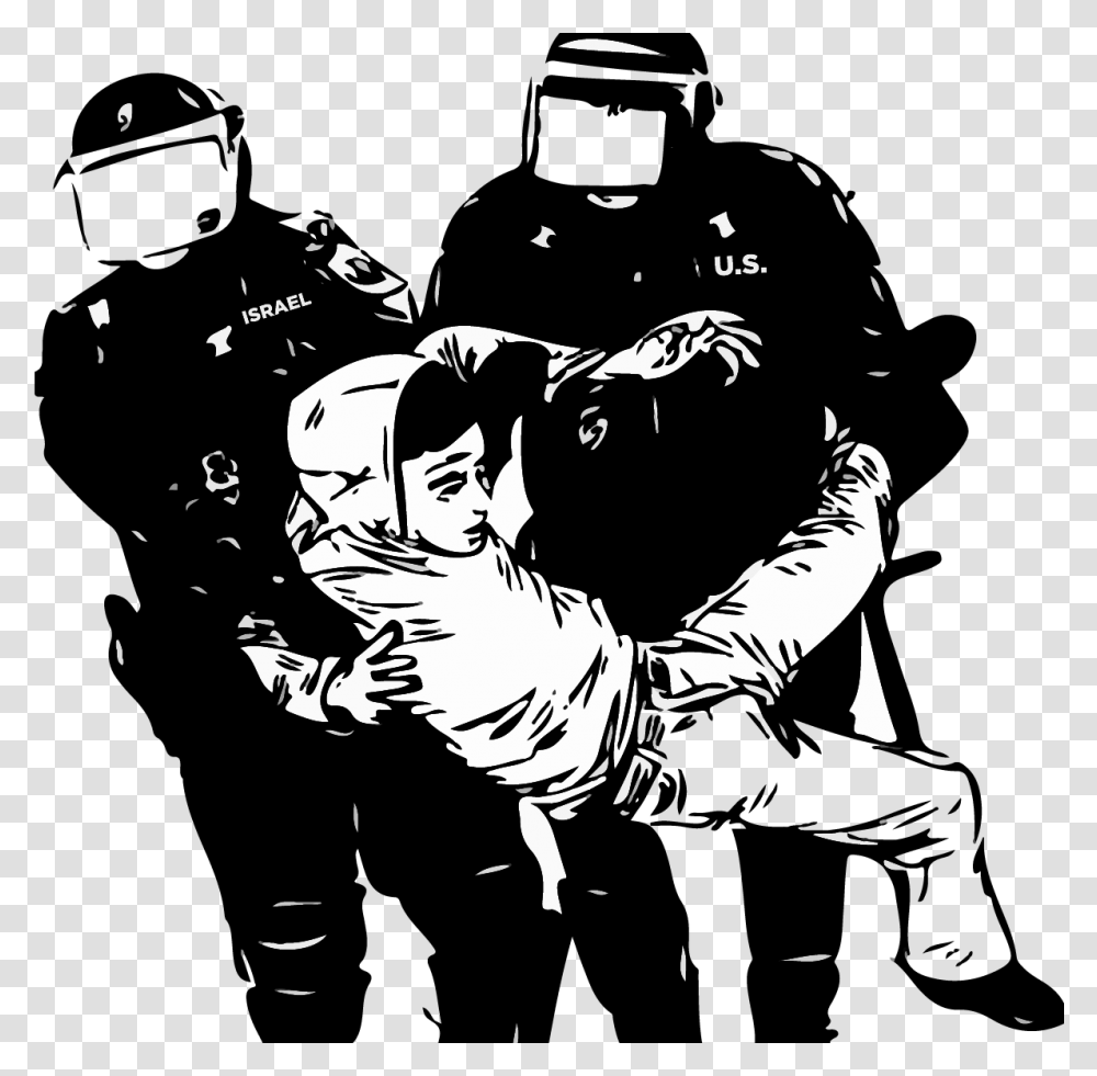 Police Brutality Clipart, Person, Outdoors, Nature, Stencil Transparent Png