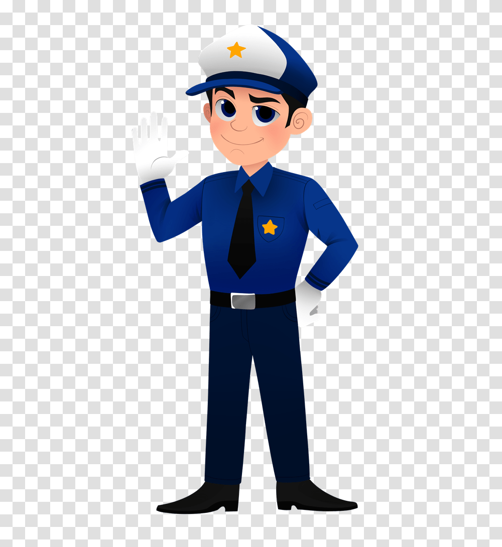 Police Car Clip Art Black And White, Person, Human, Performer, Costume Transparent Png