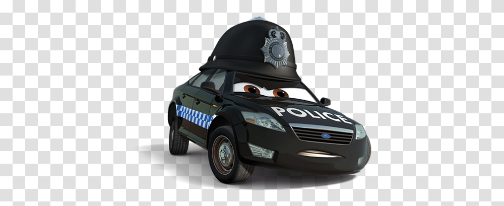 Police Car From Movie Cars Cars 2 Doug Speedcheck, Vehicle, Transportation, Tire, Helmet Transparent Png