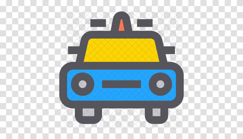 Police Car Front Icon Clip Art, Vehicle, Transportation, Automobile, Taxi Transparent Png