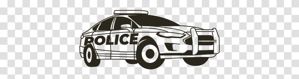 Police Car Lights Modern Right Stroke Automotive Decal, Fire Truck, Vehicle, Transportation, Automobile Transparent Png