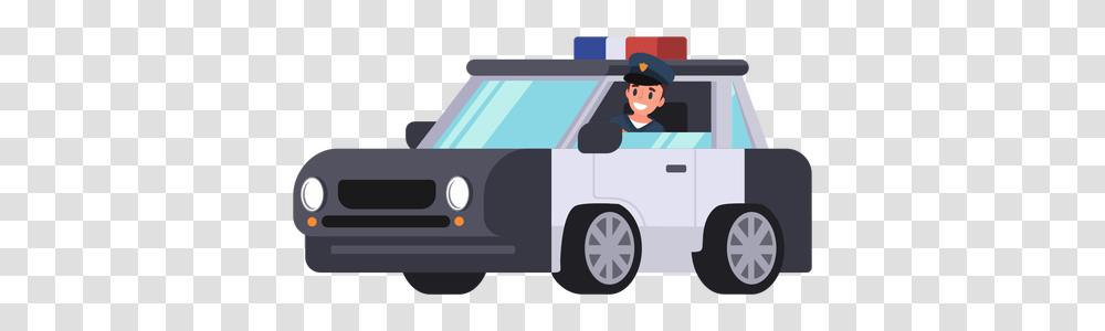 Police Car Policeman Illustration & Svg Coche De Policia Dibujo Transparente, Vehicle, Transportation, Person, Human Transparent Png