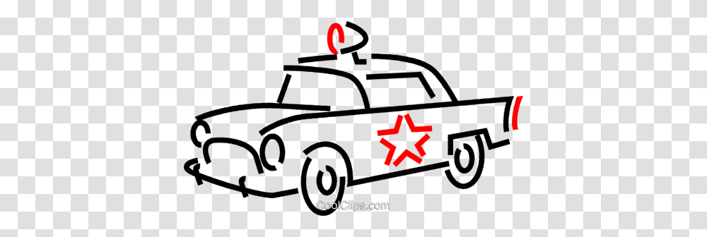 Police Car Royalty Free Vector Clip Art Illustration, Vehicle, Transportation, Fire Truck Transparent Png