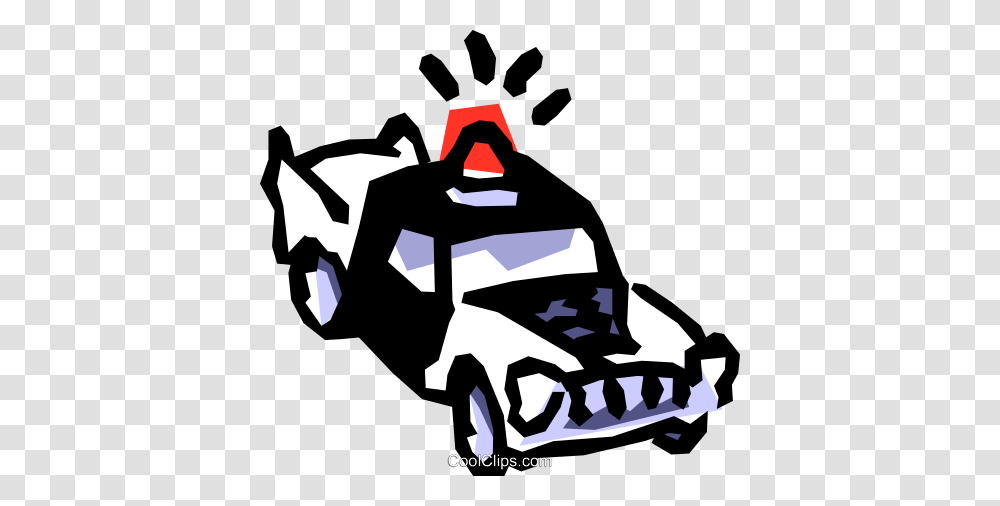 Police Car Royalty Free Vector Clip Art Illustration, Vehicle, Transportation, Kart, Statue Transparent Png