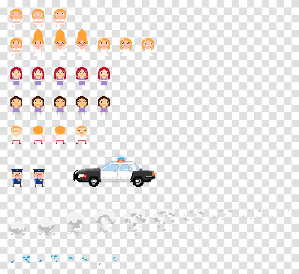 Police Car, Super Mario, Pac Man Transparent Png