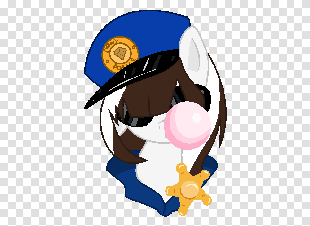 Police Choco By Moonlight The Pony, Gum, Apparel Transparent Png