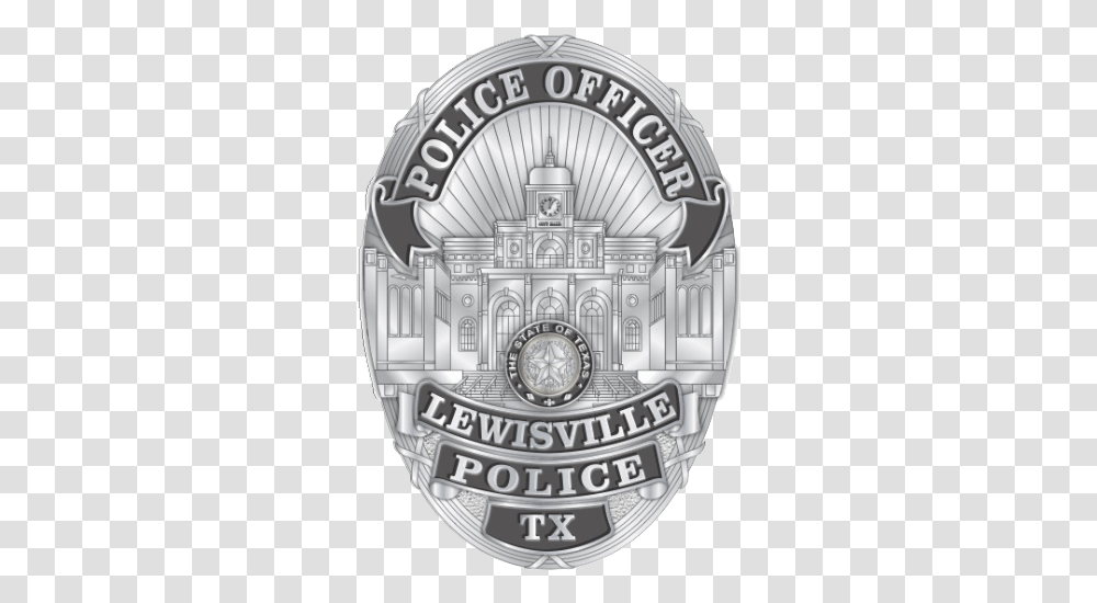 Police Department City Of Lewisville Tx Police Officer Lewisville Badge, Logo, Symbol, Trademark, Wristwatch Transparent Png