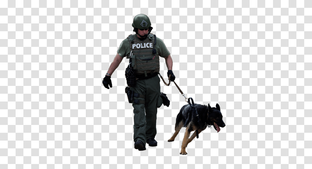Police Dog Dog Breed Leash Police Dog, Person, Human, Helmet Transparent Png
