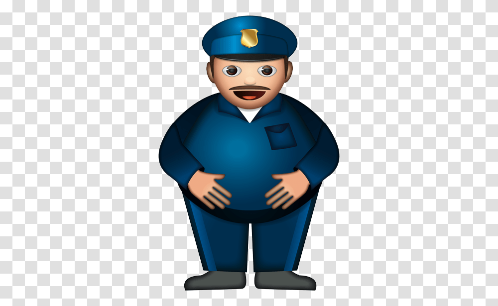 Police Emoji, Person, Sleeve, Long Sleeve Transparent Png