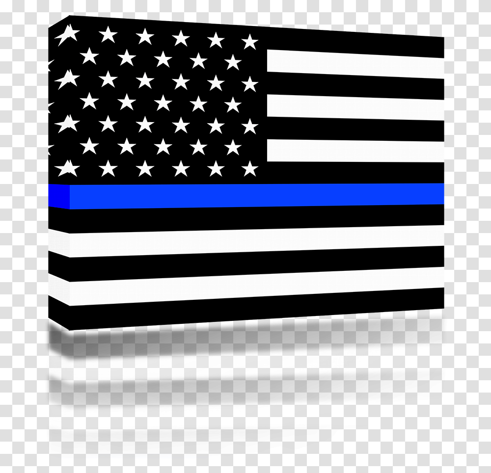Police Flag Blue Line Ems Thin Line Flag Full Size Green Lives Matter Flag, Symbol, American Flag, Rug Transparent Png