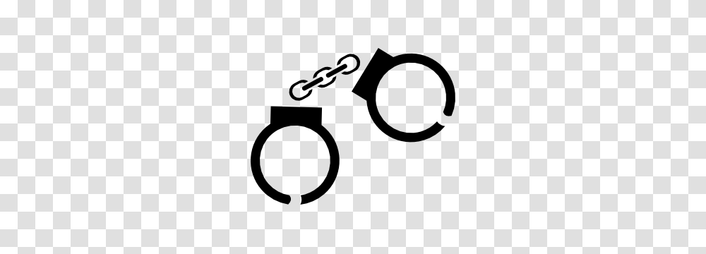Police Handcuffs Sticker, Stencil, Label Transparent Png
