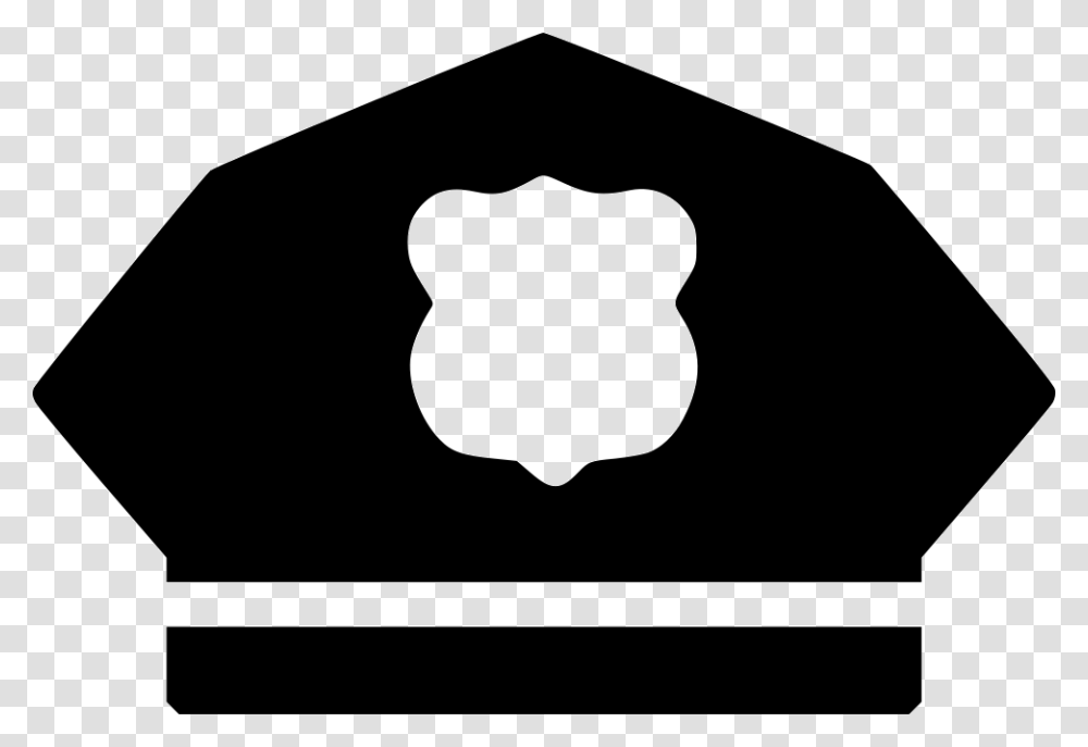 Police Hat Police Officer, Logo, Trademark, Stencil Transparent Png