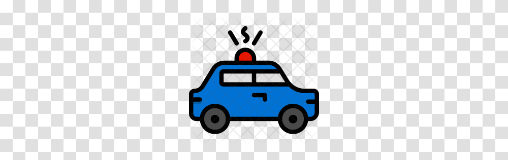 Police Icon, Car, Vehicle, Transportation, Automobile Transparent Png