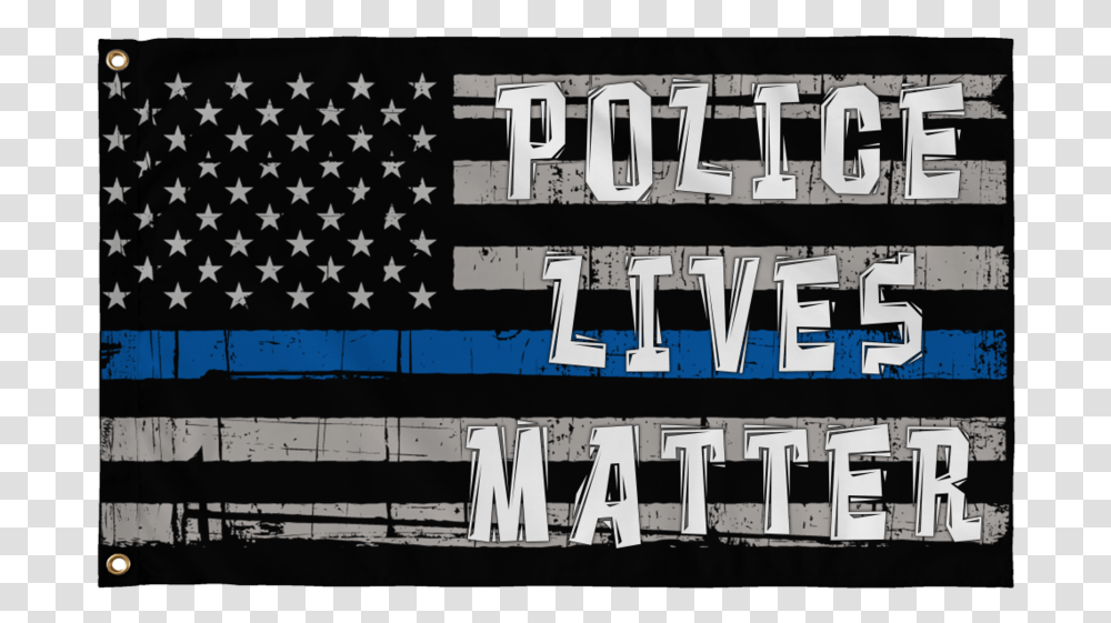 Police Lives Matter Blue Line American FlagClass Street Sign, Word, Scoreboard Transparent Png