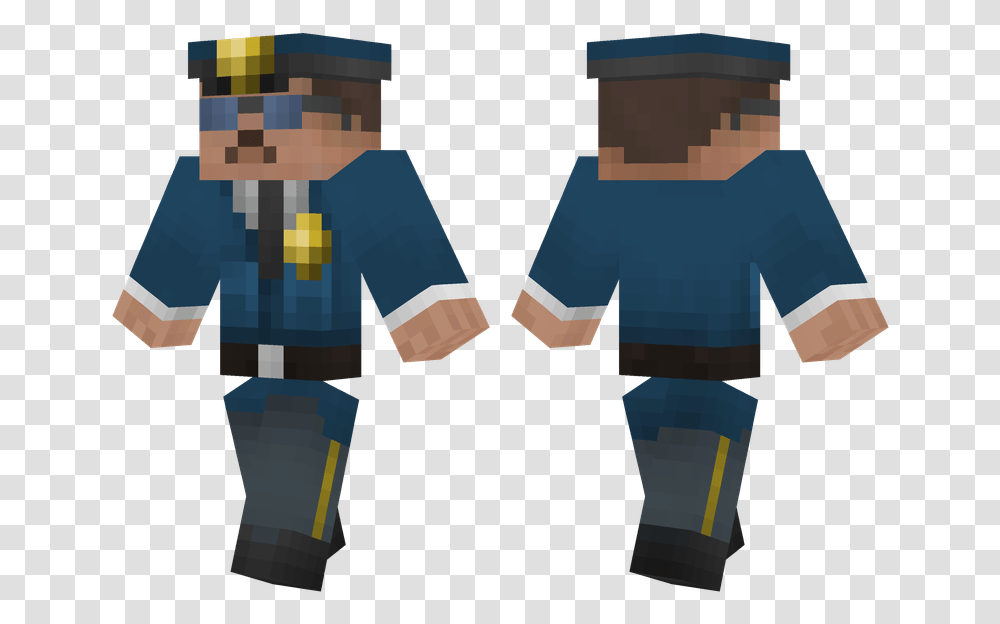 Police Man Minecraft Pulp Fiction Skin, Apparel, Hand, Military Uniform Transparent Png