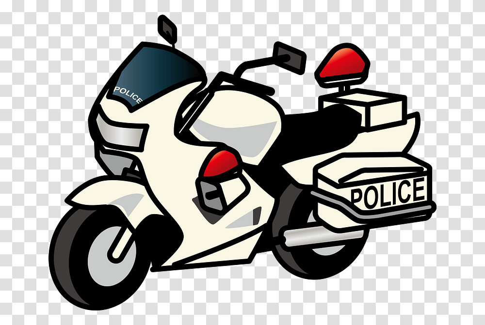 Police Motorcycle Clipart Motorcycle, Motor Scooter, Vehicle, Transportation, Vespa Transparent Png