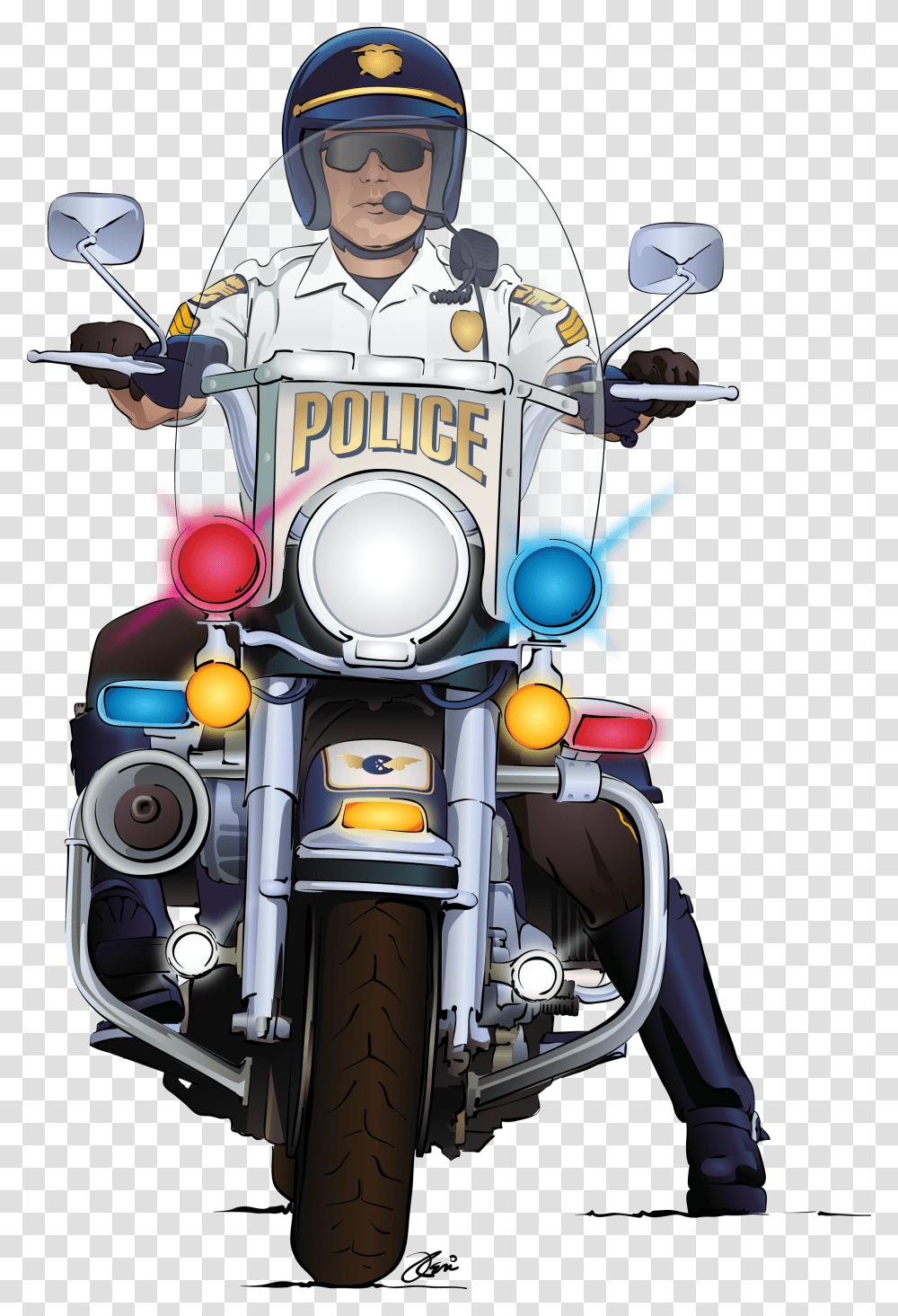 Police Motorcycle, Person, Human, Helmet Transparent Png