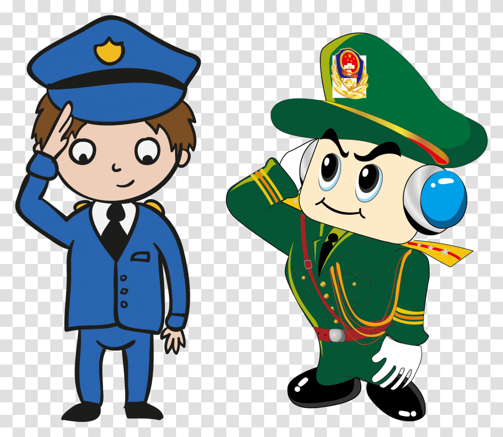 Police Officer Cartoon Peoples Police Of The Peoples Dibujos Animados De Una Republica, Elf, Costume, Mascot, Military Uniform Transparent Png