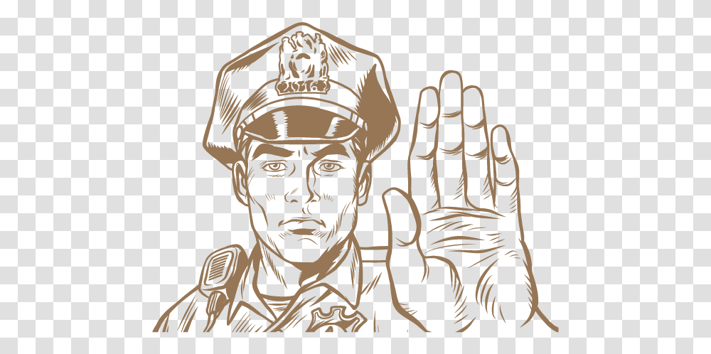 Police Officer Close Up, Hand, Person, Human Transparent Png